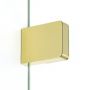Kabina prysznicowa walk-in 120x100 cm prostokątna złoty połysk/szkło przezroczyste EXK4880 New Trendy Eventa Gold Shine zdj.3
