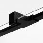 Drzwi prysznicowe 140 cm uchylne czarny mat/szkło przezroczyste EXK4910 New Trendy Reflexa Black zdj.3