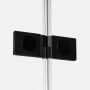 Kabina prysznicowa 110x70 cm prostokątna czarny mat/szkło przezroczyste EXK4949 New Trendy Reflexa Black zdj.4