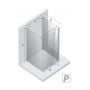 Kabina prysznicowa 100x80 cm prostokątna czarny mat/szkło przezroczyste EXK5004 New Trendy Reflexa Black zdj.2