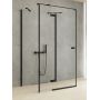 Kabina prysznicowa 120x90 cm prostokątna czarny mat/szkło przezroczyste EXK5019 New Trendy Reflexa Black zdj.1