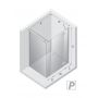 Kabina prysznicowa 130x80 cm prostokątna chrom połysk/szkło przezroczyste EXK5087 New Trendy Reflexa zdj.2