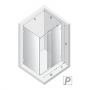 Kabina prysznicowa 120x80 cm prostokątna chrom połysk/szkło przezroczyste EXK5292 New Trendy Softi X zdj.2