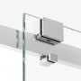 Kabina prysznicowa 130x80 cm prostokątna chrom połysk/szkło przezroczyste EXK5301 New Trendy Softi X zdj.4