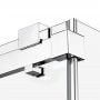 Kabina prysznicowa 130x80 cm prostokątna chrom połysk/szkło przezroczyste EXK5301 New Trendy Softi X zdj.9
