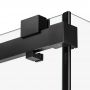Drzwi prysznicowe 110 cm rozsuwane czarny mat/szkło przezroczyste EXK5353 New Trendy Softi X Black zdj.8