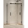 Kabina prysznicowa 120x90 cm prostokątna czarny mat/szkło przezroczyste EXK5398 New Trendy Softi X Black zdj.1