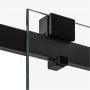 Kabina prysznicowa 130x110 cm prostokątna czarny mat/szkło przezroczyste EXK5412 New Trendy Softi X Black zdj.4