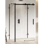 Kabina prysznicowa 120x80 cm prostokątna czarny mat/szkło przezroczyste EXK5437 New Trendy Softi X Black zdj.1