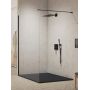 Ścianka prysznicowa walk-in 110 cm czarny mat/szkło przezroczyste EXK5539 New Trendy New Modus Black zdj.1
