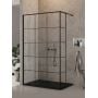 Ścianka prysznicowa walk-in 80 cm czarny mat/szkło przezroczyste EXK5573 New Trendy New Modus Black zdj.1
