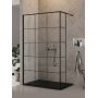 Ścianka prysznicowa walk-in 30 cm czarny mat/szkło przezroczyste EXK5580 New Trendy New Modus Black zdj.1