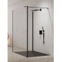 Ścianka prysznicowa walk-in 130 cm czarny mat/szkło przezroczyste EXK5594 New Trendy New Modus Black zdj.1