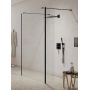 Ścianka prysznicowa walk-in 110 cm czarny mat/szkło przezroczyste EXK5607 New Trendy New Modus Black zdj.1