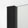 Ścianka prysznicowa walk-in 100 cm czarny mat/szkło przezroczyste EXK5625 New Trendy New Modus Black zdj.3