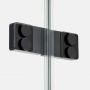 Drzwi prysznicowe 80 cm uchylne czarny połysk/szkło przezroczyste EXK6128 New Trendy Eventa Black Chrome zdj.5