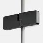Drzwi prysznicowe 80 cm uchylne czarny połysk/szkło przezroczyste EXK6128 New Trendy Eventa Black Chrome zdj.6