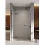 Drzwi prysznicowe 130 cm uchylne czarny połysk/szkło przezroczyste EXK6139 New Trendy Eventa Black Chrome zdj.1