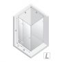 Kabina prysznicowa 120x80 cm prostokątna czarny połysk/szkło przezroczyste EXK6150 New Trendy Eventa Black Chrome zdj.2