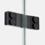 Kabina prysznicowa 130x80 cm prostokątna czarny połysk/szkło przezroczyste EXK6232 New Trendy Eventa Black Chrome zdj.6