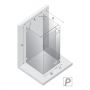 Kabina prysznicowa 100x90 cm prostokątna czarny połysk/szkło przezroczyste EXK6263 New Trendy Eventa Black Chrome zdj.2