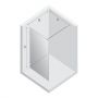 Ścianka prysznicowa walk-in 90 cm czarny połysk/szkło przezroczyste EXK6297 New Trendy Eventa Black Chrome zdj.2