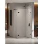 Ścianka prysznicowa walk-in 60 cm czarny połysk/szkło przezroczyste EXK6306 New Trendy Eventa Black Chrome zdj.1