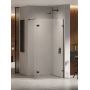 Ścianka prysznicowa walk-in 33 cm czarny połysk/szkło przezroczyste EXK6318 New Trendy Eventa Black Chrome zdj.1