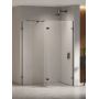 Ścianka prysznicowa walk-in 120 cm czarny połysk/szkło przezroczyste EXK6332 New Trendy Eventa Black Chrome zdj.1