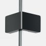 Ścianka prysznicowa walk-in 140 cm czarny połysk/szkło przezroczyste EXK6333 New Trendy Eventa Black Chrome zdj.4