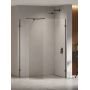 Kabina prysznicowa walk-in 160x90 cm czarny połysk/szkło przezroczyste EXK6346 New Trendy Eventa Black Chrome zdj.1
