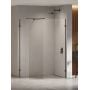 Kabina prysznicowa walk-in 160x100 cm czarny połysk/szkło przezroczyste EXK6351 New Trendy Eventa Black Chrome zdj.1