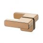 Drzwi prysznicowe 120 cm uchylne miedź połysk/szkło przezroczyste EXK6360 New Trendy Eventa Copper Shine zdj.7