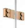 Kabina prysznicowa 90x90 cm kwadratowa miedź połysk/szkło przezroczyste EXK6408 New Trendy Eventa Copper Shine zdj.6