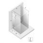 Kabina prysznicowa 100x90 cm prostokątna miedź połysk/szkło przezroczyste EXK6511 New Trendy Eventa Copper Shine zdj.2