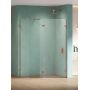 Ścianka prysznicowa walk-in 90 cm miedź połysk/szkło przezroczyste EXK6554 New Trendy Eventa Copper Shine zdj.1