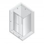 Kabina prysznicowa 100x90 cm prostokątna chrom połysk/szkło przezroczyste EXK6587 New Trendy Smart zdj.2