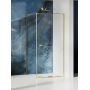 Kabina prysznicowa 130x110 cm prostokątna złoty połysk/szkło przezroczyste EXK6710 New Trendy Smart Light Gold zdj.1