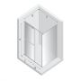 Kabina prysznicowa 130x110 cm prostokątna złoty połysk/szkło przezroczyste EXK6710 New Trendy Smart Light Gold zdj.2