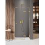 Drzwi prysznicowe 80 cm uchylne złoty połysk/szkło przezroczyste EXK6737 New Trendy Avexa Gold Shine XR zdj.1