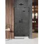 Drzwi prysznicowe 120 cm uchylne czarny mat/szkło przezroczyste EXK6843 New Trendy Avexa Black XR zdj.1