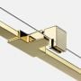 Ścianka prysznicowa walk-in 100 cm złoty połysk/szkło przezroczyste EXK6979 New Trendy Avexa Gold Shine XR zdj.3