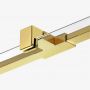 Ścianka prysznicowa walk-in 80 cm złoty szczotkowany/szkło przezroczyste EXK7003 New Trendy Avexa Gold Brushed zdj.3