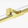 Ścianka prysznicowa walk-in 70 cm złoty połysk/szkło przezroczyste EXK7046 New Trendy Avexa Gold Shine zdj.4