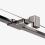 Ścianka prysznicowa walk-in 70 cm szczotkowany/szkło przezroczyste EXK7090 New Trendy Avexa Gunmetal Brushed zdj.3