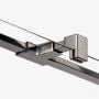 Ścianka prysznicowa walk-in 70 cm szczotkowany/szkło przezroczyste EXK7112 New Trendy Avexa Gunmetal Brushed zdj.3