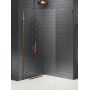 Ścianka prysznicowa walk-in 80 cm miedź szczotkowany/szkło przezroczyste EXK7135 New Trendy Avexa Copper Brushed zdj.1