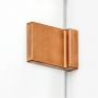 Ścianka prysznicowa walk-in 100 cm miedź szczotkowany/szkło przezroczyste EXK7147 New Trendy Avexa Copper Brushed zdj.4