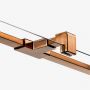 Ścianka prysznicowa walk-in 50 cm miedź szczotkowany/szkło przezroczyste EXK7154 New Trendy Avexa Copper Brushed zdj.3