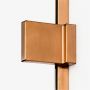 Ścianka prysznicowa walk-in 50 cm miedź szczotkowany/szkło przezroczyste EXK7154 New Trendy Avexa Copper Brushed zdj.5